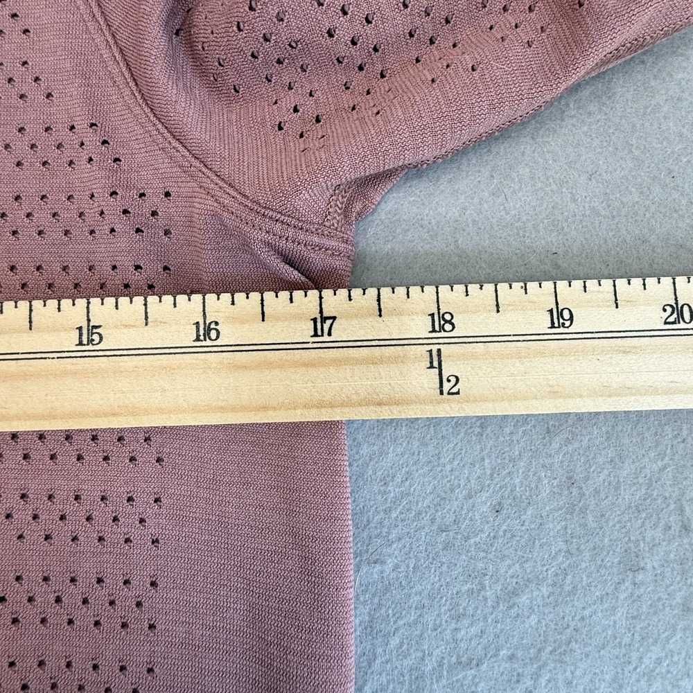 Lululemon Breeze By Long Sleeve Top Mesh Perforated Running Shirt 6 Dusty Rose - Picture 7 of 11